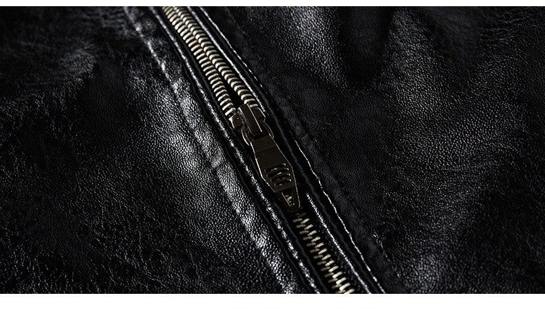 New Men's Leather Jackets Autumn And Winter Casual Motorcycle Slim PU Jacket Biker Leather High Quality Fashion Warm Overcoat