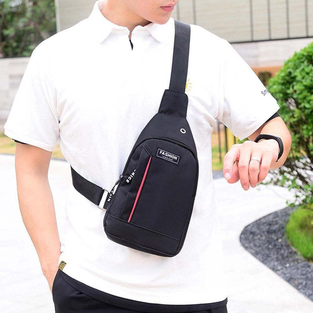 Men Small Casual Multifunctional Shoulder Bag Crossbody Bag On Shoulder Portable Travel Sling Bag Pack Messenger Pack Chest Bag