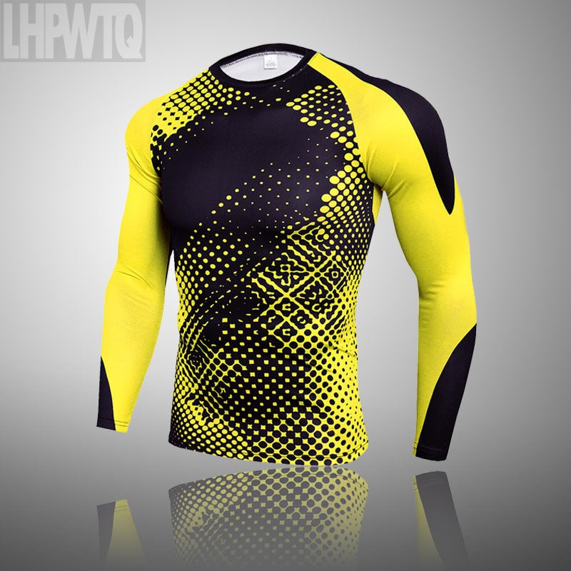 Men Compression Jogging suit Winter Thermal underwear Sports Suits Warm Men's Tr