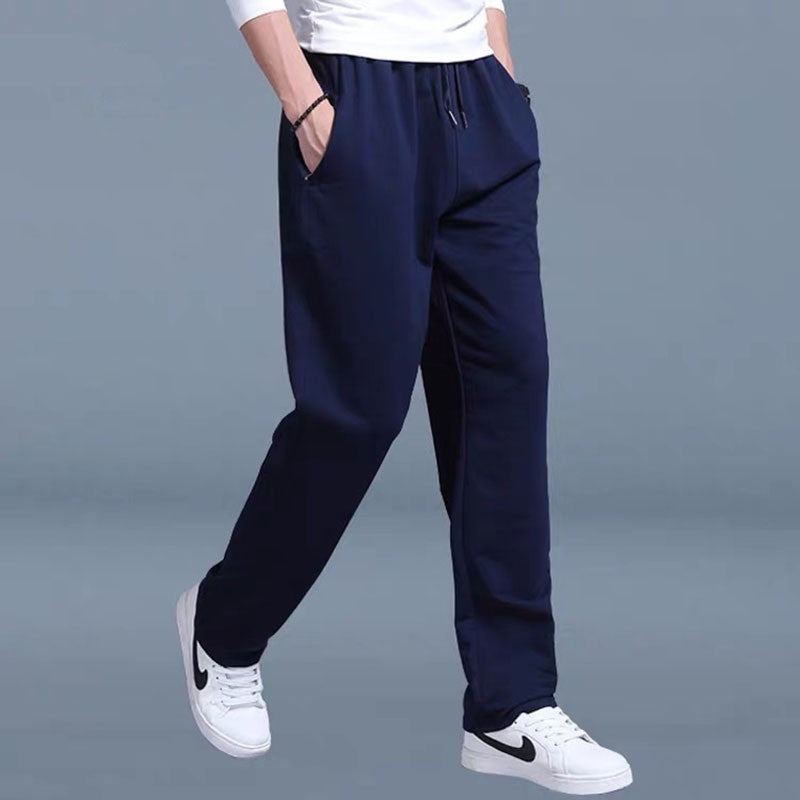 New Korean Straight tube Men Casual Sports Pants Running Workout Jogging Long Pants Gym Sport Trousers for Men Jogger Sweatpants