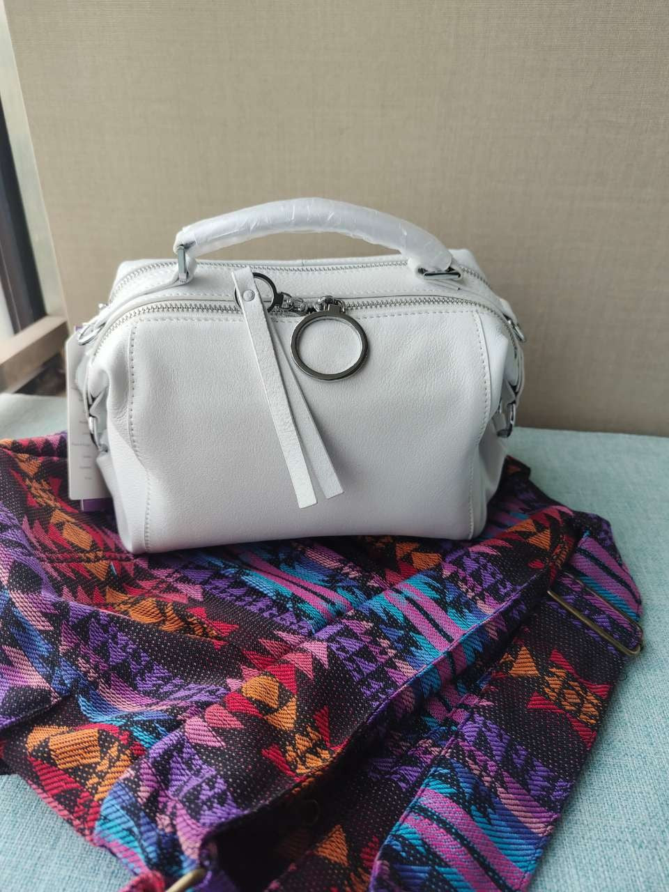 Zency Women's Handbag Genuine Leather Cowhide Cross Body Bags Ladies Shoulder Top Handle Satchel Trendy 2025 Pillow Bags Shopper