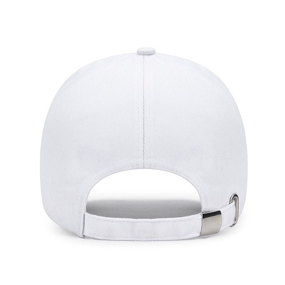 Bonés de Beisebol de Algodão de Cor Sólida para o Verão com Proteção Solar Ajustável, Chapéu de Sol Feminino