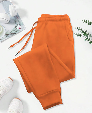 Women Casual Pants Autumn Winter Fleece Sweatpants Running Jogger Sports Gym Trousers Fashion Solid Color Workout Long Pant