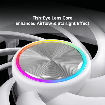 120/240/360mm ARGB PC Case Fan Monolithic Structure Water-Cooled Fan PWM Forward/Reverse Fan Kits Jungle Leopard Starlink Lite