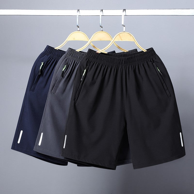 Breathable Running Jogging Men's Shorts Quick Dry Fashion Board Shorts Male Summer Elastic Casual Shorts Men Solid Color M-4XL