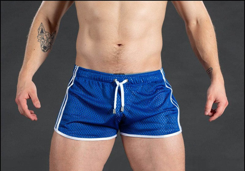 Men's sweatpants hole dry breathable sexy beach outdoor casual three-quarter pants?MNDK-05)