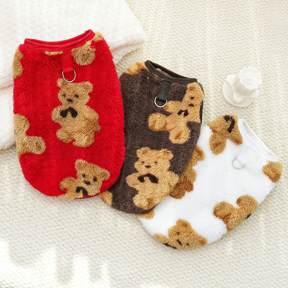 M-7GG Roupas de flanela quentes para animais de estimação Inverno Casaco para cães e gatos Roupa para animais de estimação 5-35kg Bichon Bulldog Francês Roupas Pijama