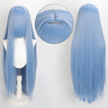100cm Colourful Wig Long Staight Cosplay Anime Costume Party Wigs Synthetic Heat Resistant Wig