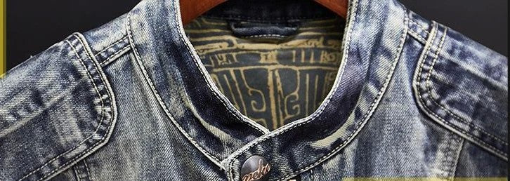 Zip V Denim Jackets Man Trendy Cowboy Coat for Men Loose Y2k Outwear In Lowest Price Korean Popular Clothes Lxury Fashion New