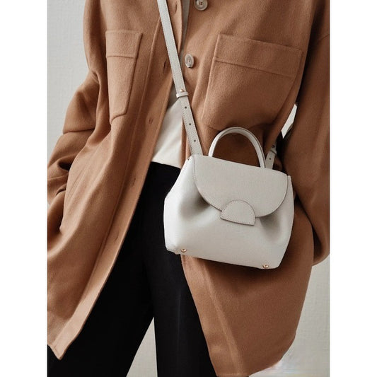 French Style Niche Fashion Crossbody Top Handle Bag Women Pu Leather Casual Daily Luxury Handbag Adjustable Shoulder Strap Y2k