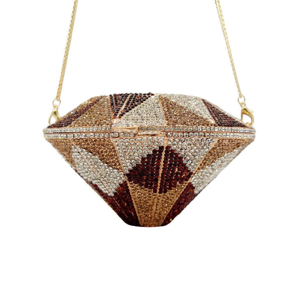 XIYUAN Silver Diamond Evening Bag Luxury Crystal Women Party Wedding Clutches Rhinestone Handbags Ladies Elegant Bridal Purses