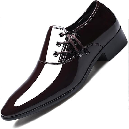 Mens Loafer Shoes Slip on OXford Dress Shoes for Men Patent Leather Modern Business Casual Driving Prom Party Wedding Comfortabl