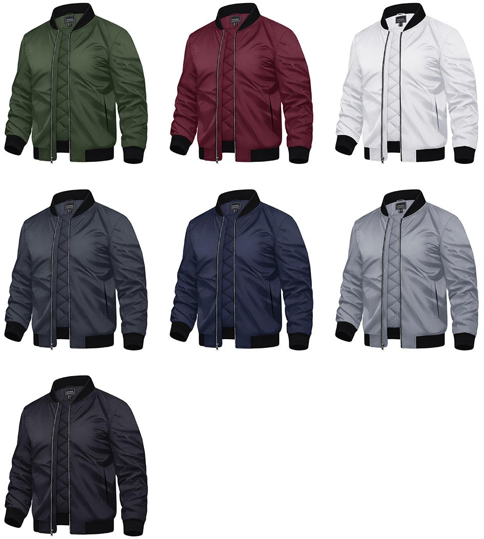TACVASEN Winter Bomber Jackets Mens Padding Thick Warm Pilot Jacket Outdoor Windproof Waterproof Hiking jacket Windbreaker