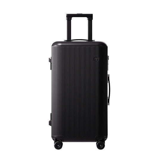 Mala de viagem de 24 polegadas com estrutura de plástico, alça espessa, grande capacidade, bagagem de 20 polegadas, mala à prova de explosão com senha