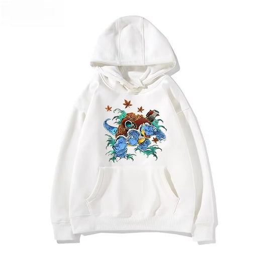 New Pokémon Cartoon Pattern Printed Men's and Women's Hoodies Autumn and Winter 2K Harajuku Large Size Casual Trend Thermal Top