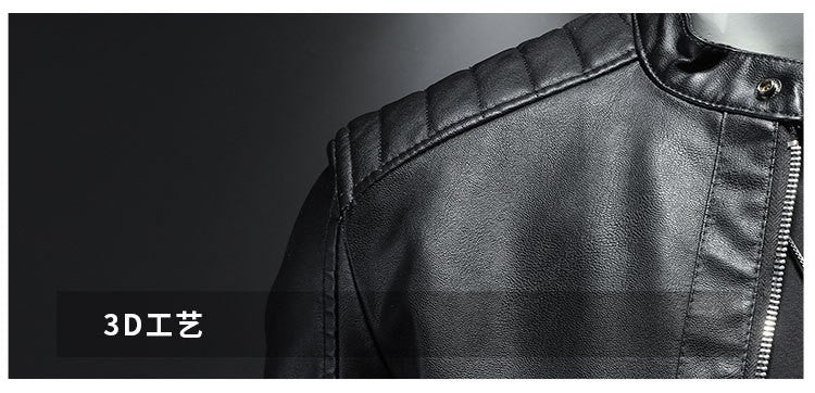 Men White Locomotive Leather Jackets Moto Biker Pu Leather Coats High Quality Male Spring Autumn Slim Leather Jackets Size 5XL