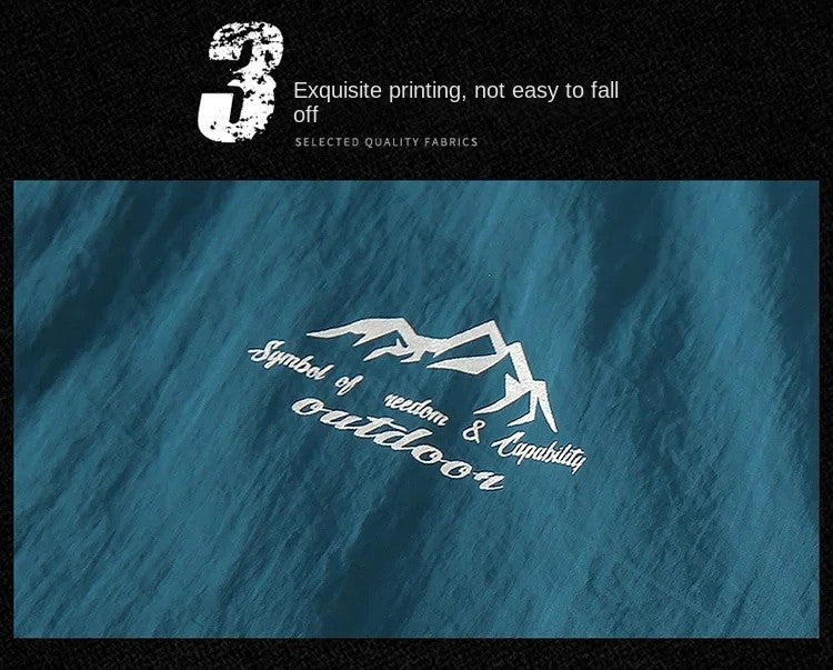 2025 Mens Sportswear Spring Summer Tracksuit 2 Piece Sets Sports Suit Sun Jacket + Pant Running Set Male Gym Exercise Clothing