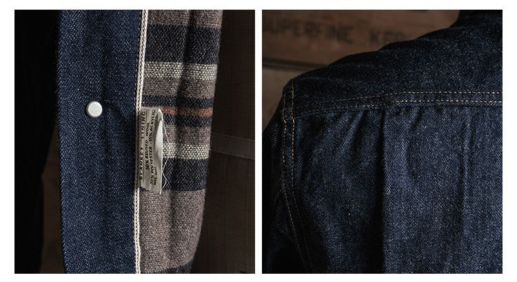 Rugged Bronson Lot 817XX Jean Jacket War Model Blue Selvage Denim Blouse