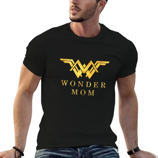 Wonder Mom T-Shirt t shirts for man graphic vintage black cotton t-shirt plain for man package T-Shirt