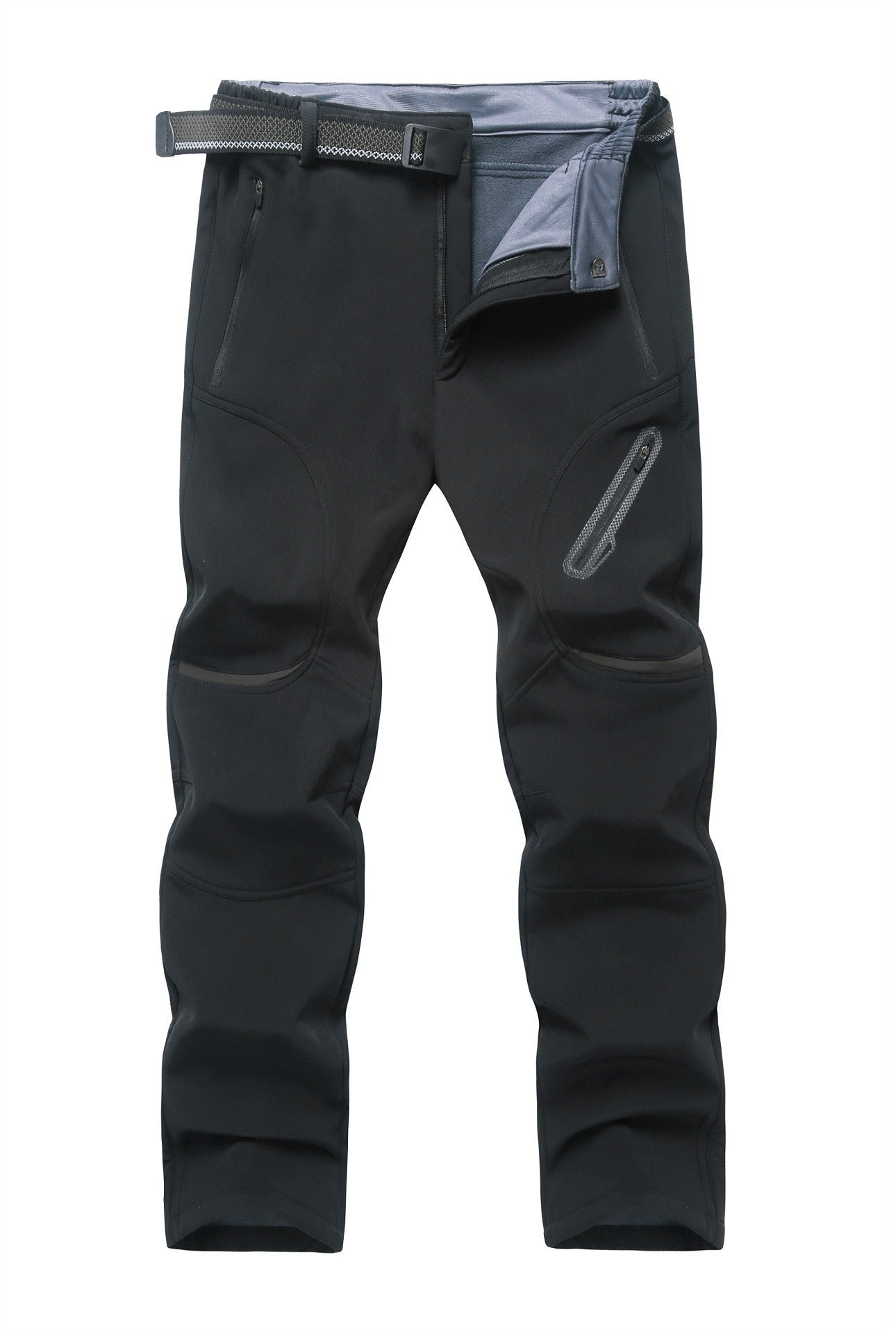 2024 Big Size Waterproof Pants Men Soft Shell Fleece Warm Trousers Male Outdoor Plus Large 9XL 4XL 8XL Work Winter Autumn Black