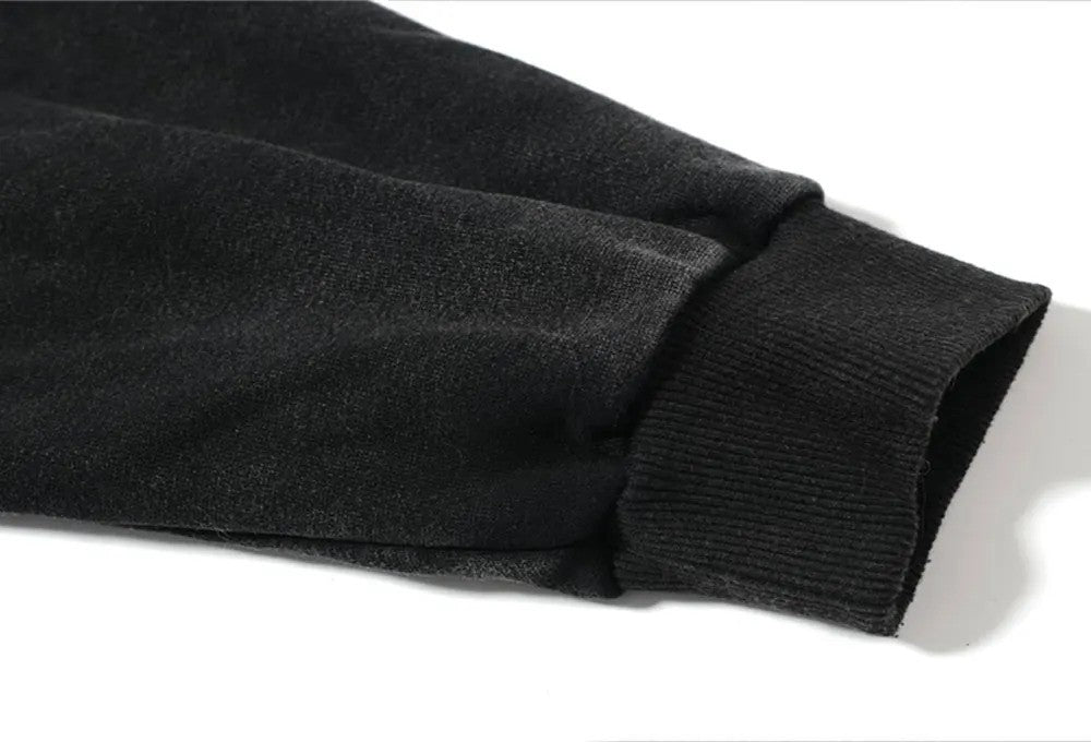 ? 3.1415926 New Print Loose Man Hoodies Women Long Sleeve Washed Hooded Oversized Pocket Coat Harajuku Up Male Sweatshirts