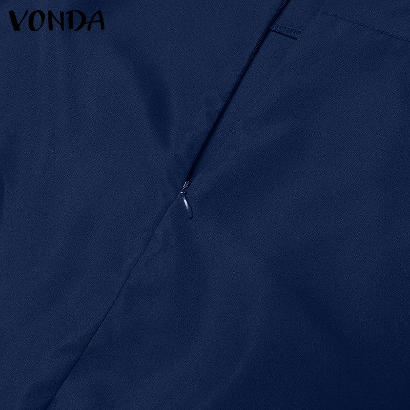 VONDA Plus Size Women Party Skirt 2024 Street High Waist Fashion Multi Layered Ruffled Hem Long Maxi Skirts Elegant Swing Bottom