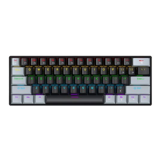 Teclado Mecânico com Fio Portátil APAYADO K61 60% com Fio 61 Teclas RGB Fantasma