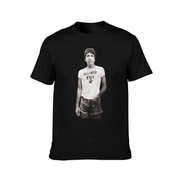 Leonard Cohen Casual Icon T-Shirt black cotton t-shirt plain for man package man t shirts for men