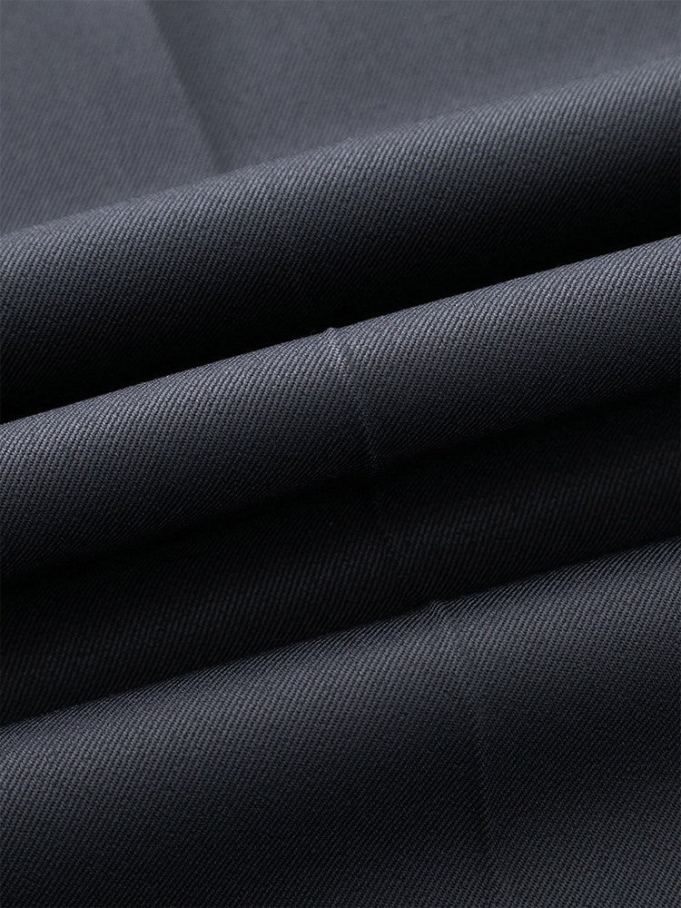 Summer Korean Men's Pants Light&Thin Polyester Elastic Waist Semi-Wide Loose Slacks Drape Suit Pants Male Casual Trousers