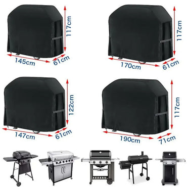 Heavy Duty Bbq Grill Cover For Outdoor Grill Fire Pit Stove BBQ Covers Outdoor Rain UV Protective Barbecue Cover
