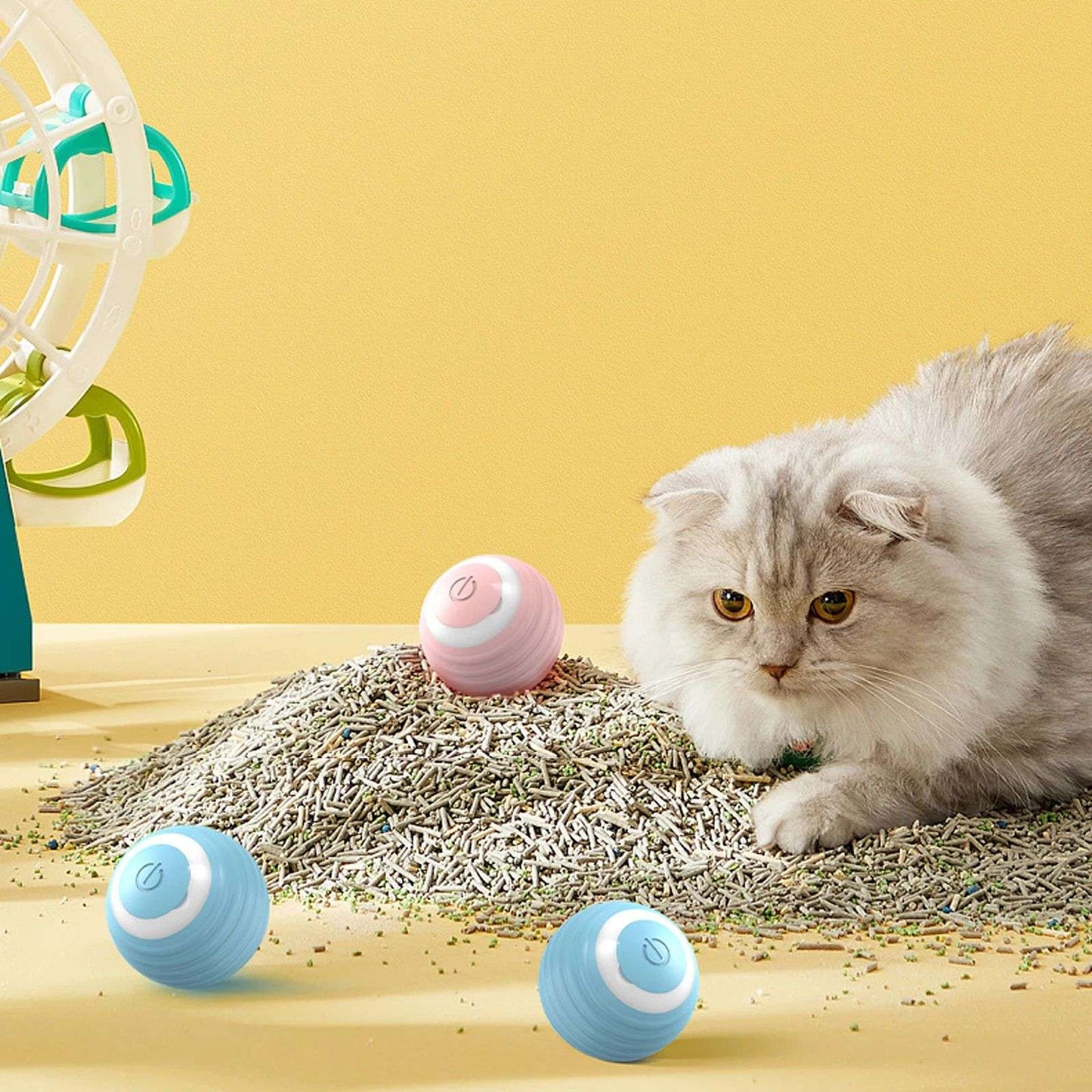 Brinquedo para Gatos Automático Bola Interativa Recarregável Bola Elétrica Rolante Acessórios para Animais de Estimação para Casa Suprimentos