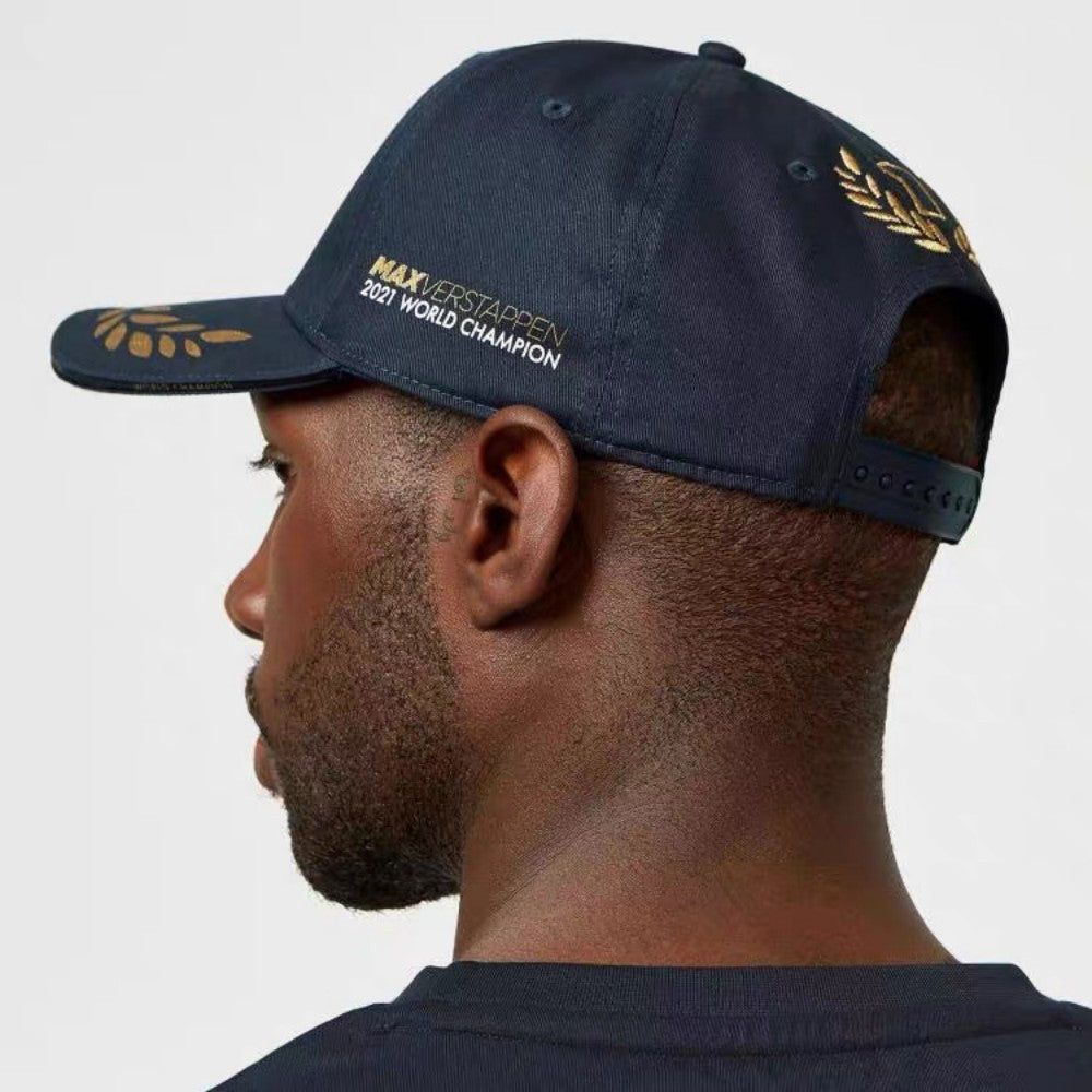 Boné de beisebol Oracle Red Bull Racing campeão geral F1 Max Verstappen Mesmo estilo chapéu de sol masculino lazer ao ar livre com aba