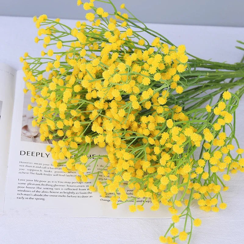 90Heads Artificial Flowers Bouquet 61cm Plastic Gypsophila Fake Flower for Home Decor Wedding Party Decorations Vase Accessories