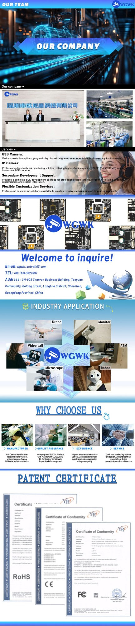 WGWK 4K IP Camera Sony IMX415 SSC339G 8MP 5-50mm Manual Varifocal Lens Low illuminance POE RTSP P2P Onvif Security Protection