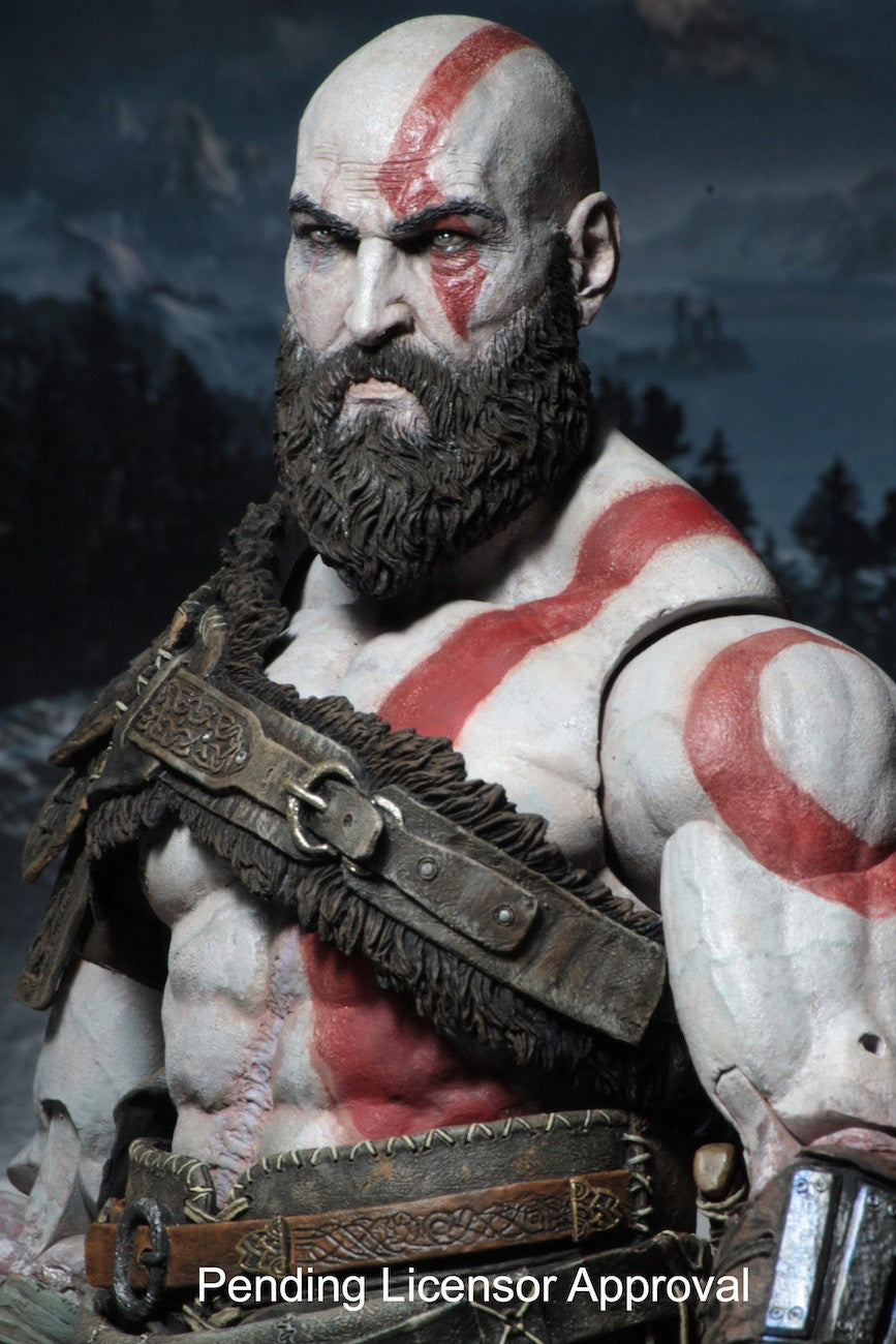 God of War 4 Kratos Boneco de Ação PVC Brinquedo Colecionável 18cm