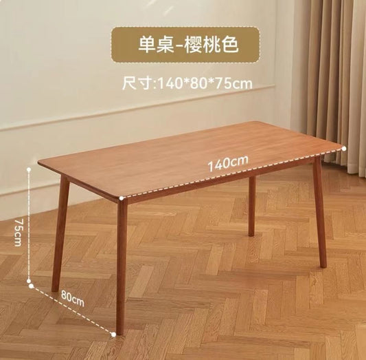 Pure solid wood home Nordic style simple dining table