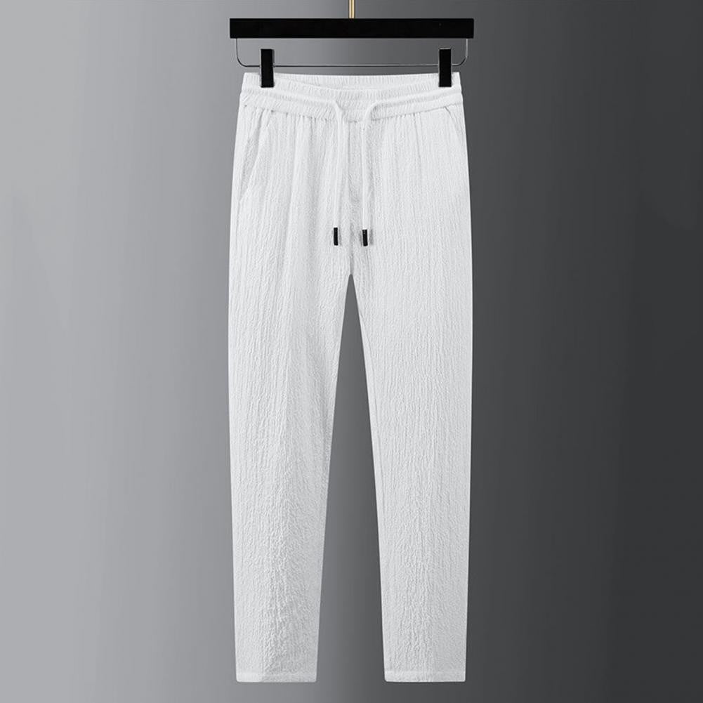 Men Two piece Suit Striped Pleated Men Pants Set Pleated Drawstring Loose Lapel Pockets Thin Formal Business Men Set