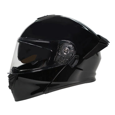Personalized off-road motorcycle helmet with stylish dual lenses for both genders, DOT-certified and ABS material
