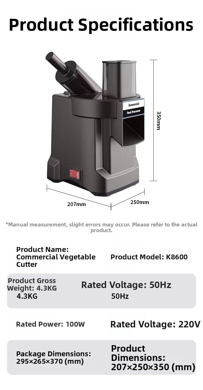 4-in-1 Electric Vegetable Chopper Automatic Food Processor Small Appliance for Cooking Heavy-Duty Meat Grinder for Home