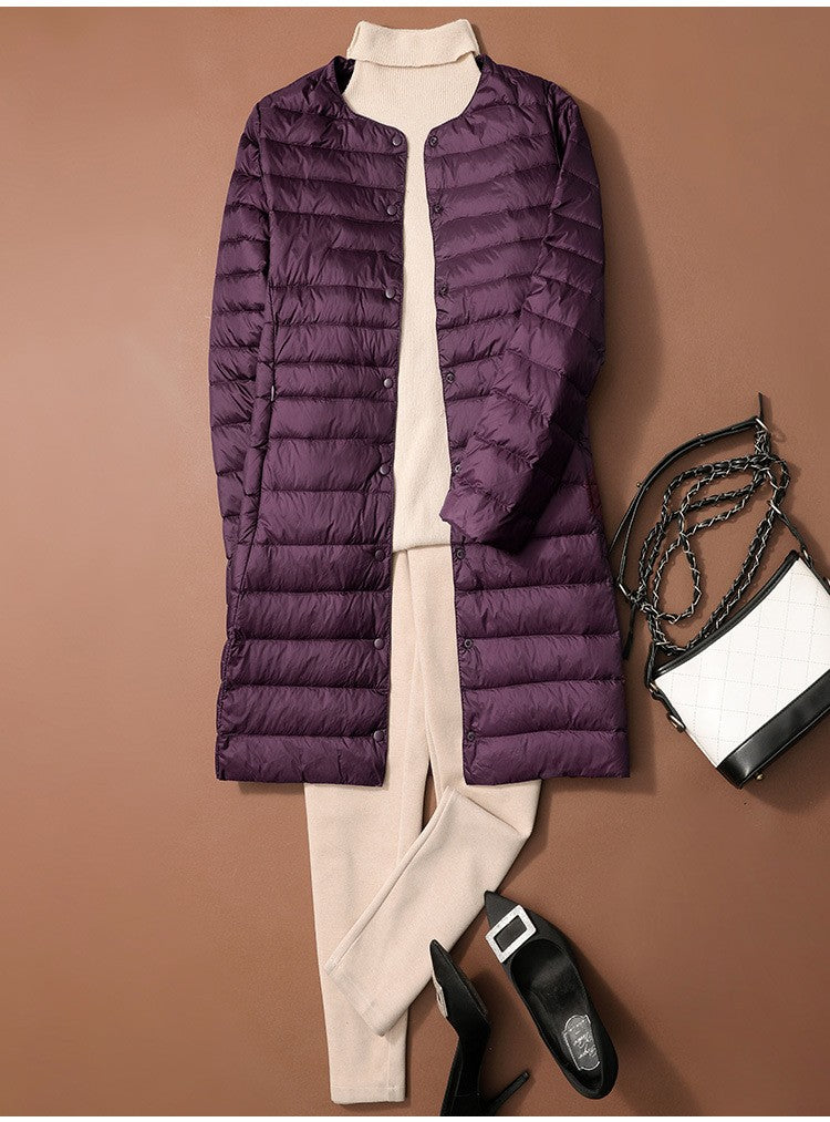 S/M Women Winter Coats 2024 New Autumn Winter O-Neck Female Thin Duck Down Jackets Portable Windproof Puffer Parkas 0-10?