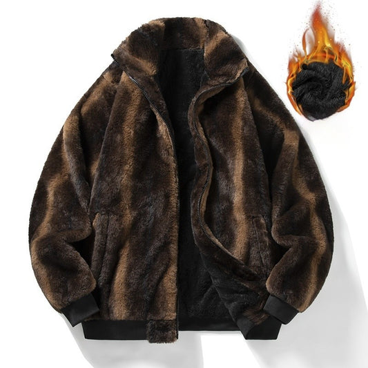 2025 Winter Men's Fleece Jacket Thermal Warm Jackets Outdoor Sports Coat Casual Tracksuit Male Fashion Fleece Jacket Man Woman