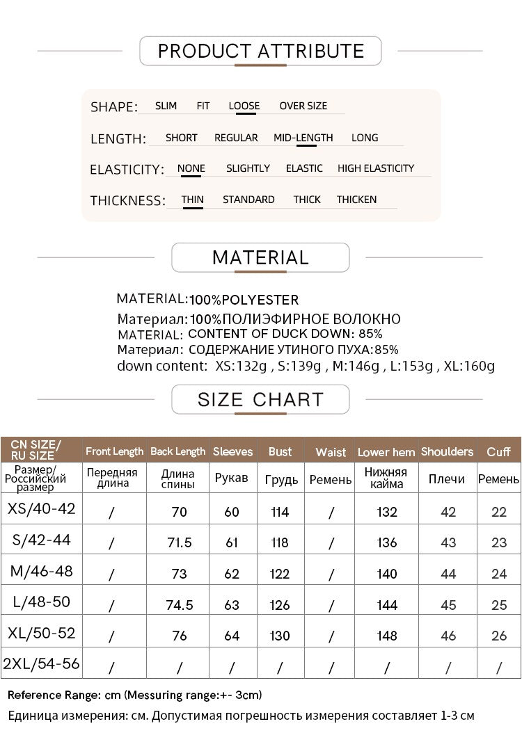 AMII Minimalist Duck Down Puffer Coat Women Winter 2025 Lightweight Stand Collar Lapel Warm Outerwear New Jackets 12344052