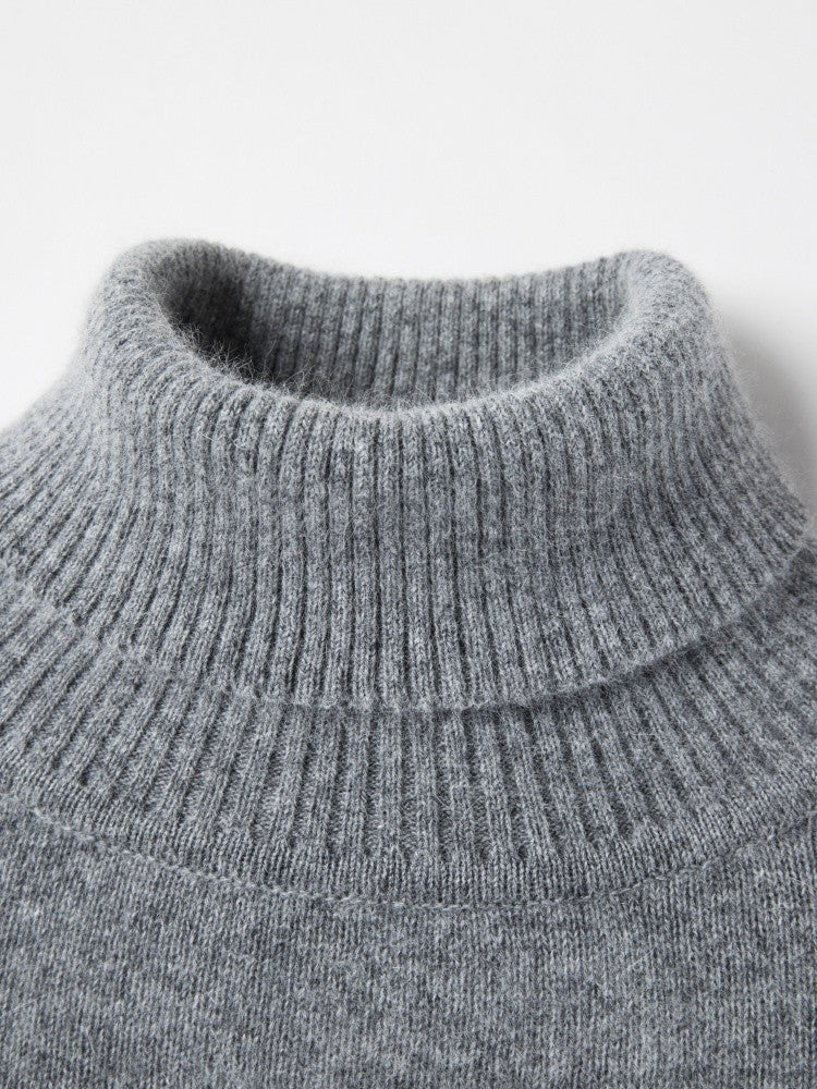 Hot Sales Winter New Men's High Collar Pullover Knitted Sweater Original Design Letter Print Warm Business Versatile Men'swear