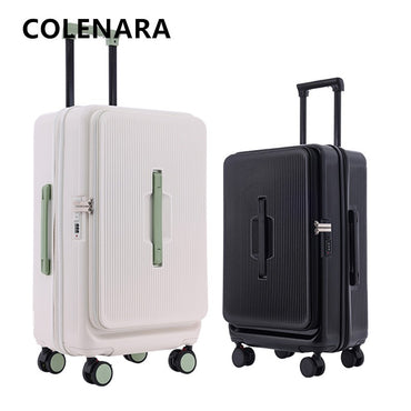 COLENARA Suitcase on Wheels 22"24"26"28"30 Inch Large Capacity Trolley Case 20" PC Boarding Box Student Travel Bag Luggage