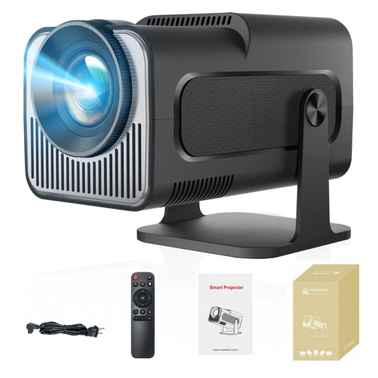 KaiAqua Android 13 HY320 NTV Mini Projector With Amlogic S950D4 1080P 500ANSI Dual WiFi BT5.2 Voice Home theatre