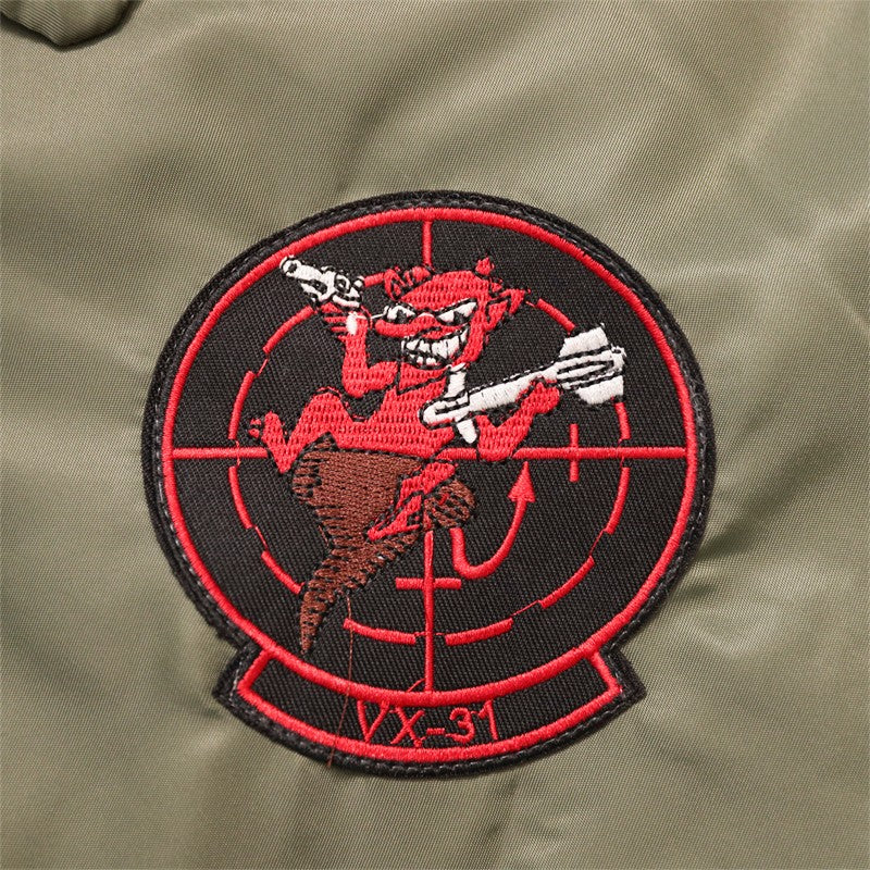 TOP GUN CWU-45P Plus Size Waterproof Outdoor Motorcycle Puffer Black Bomber Varsity Jacket Men Womens Thick Winter Coat