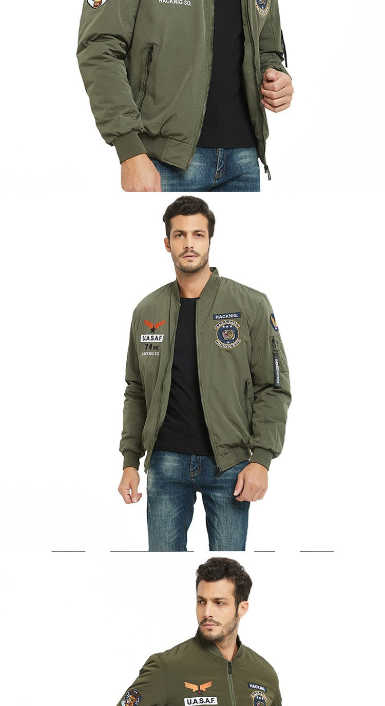 Men Bomber Jackets 2027 XK Coats Slim Fit Jackets Casual Coats Good Quality Male Cotton Stand Collar Outerwear Coats 4XL