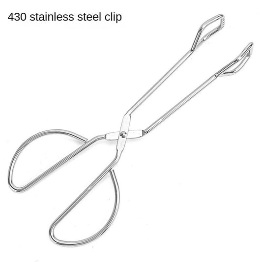 Barbecue Scissor Tongs BBQ Tools Grilled Food Tong Long Handle Scissor BBQ Bread Roast Clip Kitchen Baking Tongs BBQ Accessories