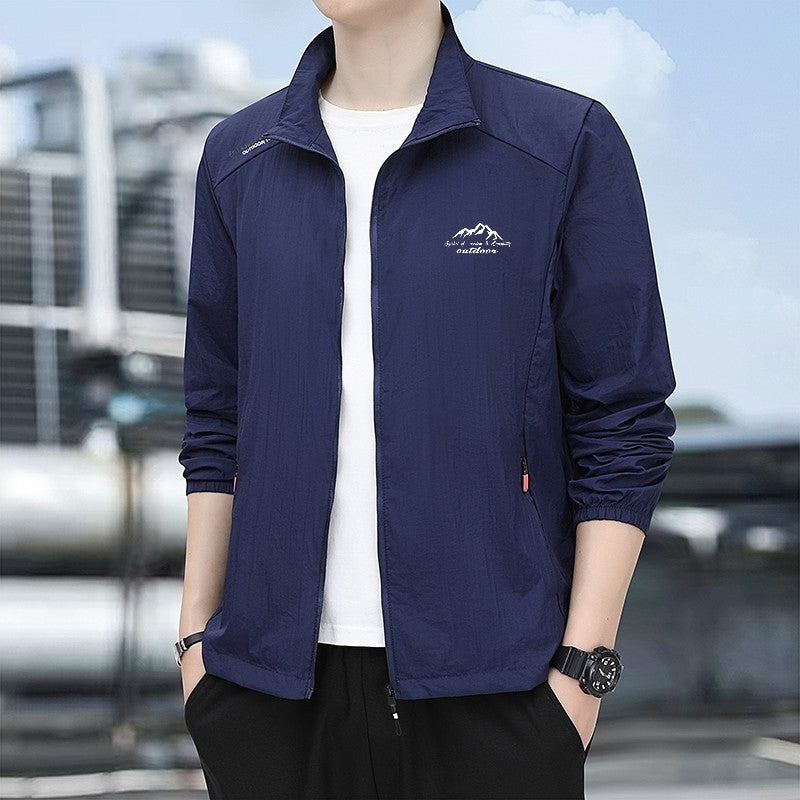 Summer Men's Sun Protection Casual Windproof Water resistant Ultrathin Jacket