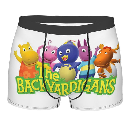 Boxer Underpants Shorts Backyardigans Funny Panties Men's Comfortable Underwear for Homme Man Boyfriend Gift
